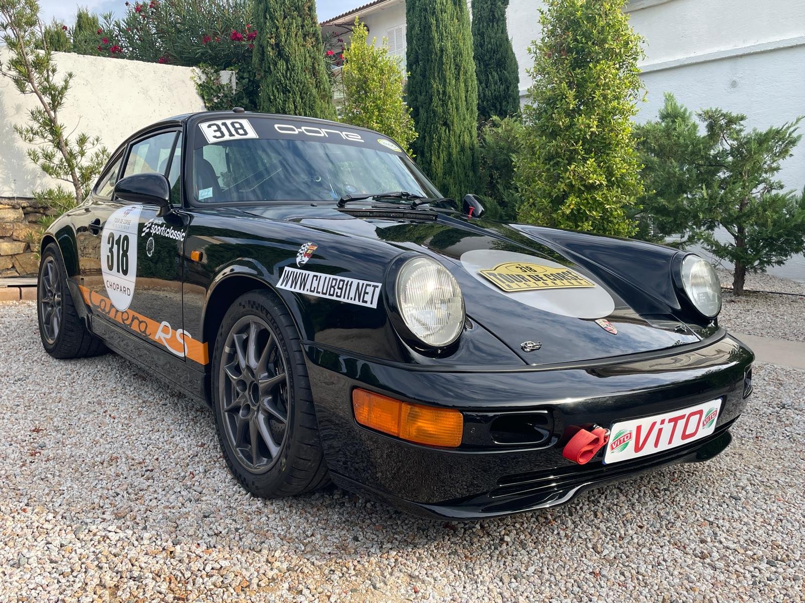 La Porsche 964 RS n° 318 préparée par O-ONE, engagée en VHRS au Tour de Corse Historique 2026